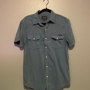 Men's Blue Short Sleeve Shirt